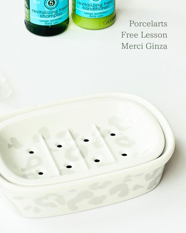 ポーセラーツ　銀座　フリーレッスン　石鹸スタンド　メルシー銀座 (2)